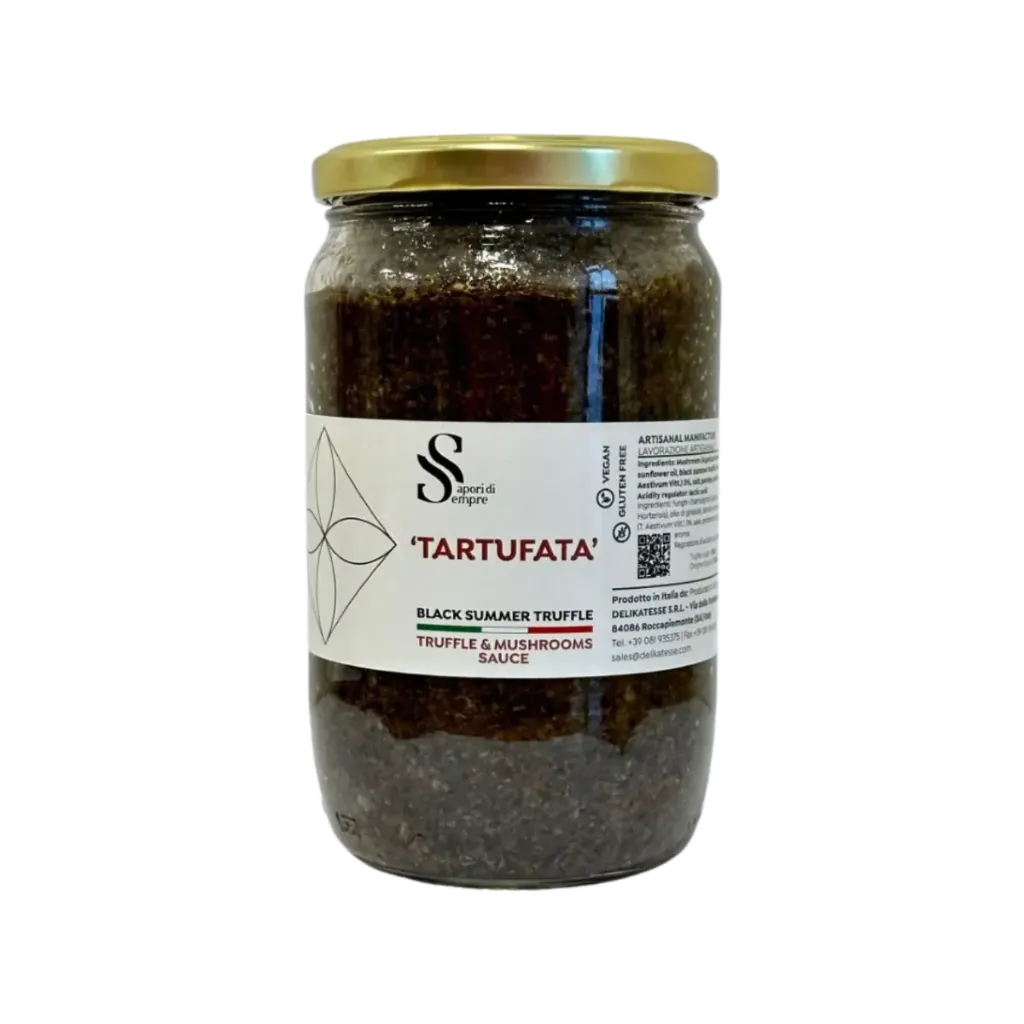 DELIKATESSE BLACK SUMMER TRUFFLE SAUCE WITH 3% TRUFFLE 680G