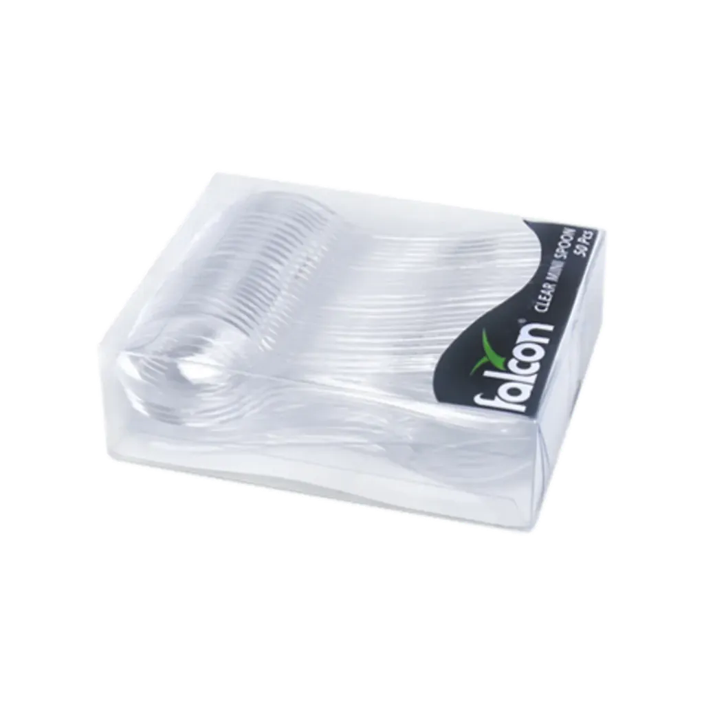 FALCON CLEAR MINI SPOON 50PCS