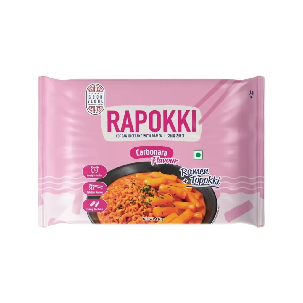 GOOD SEOUL RAPOKKI KOREAN RICE CAKE WITH RAMEN 132G