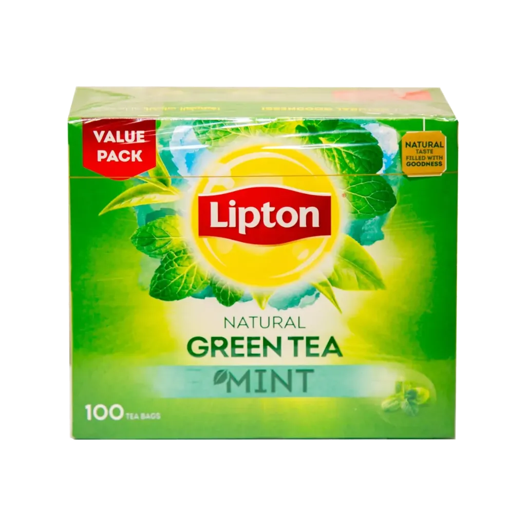 LIPTON GREEN TEA MINT 100TBX1.3G