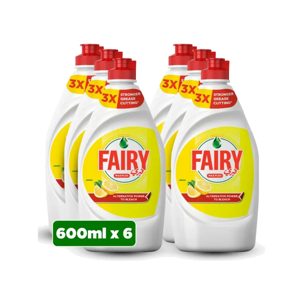 FAIRY LEMON PLUS DISHWASH 10X2X600ML