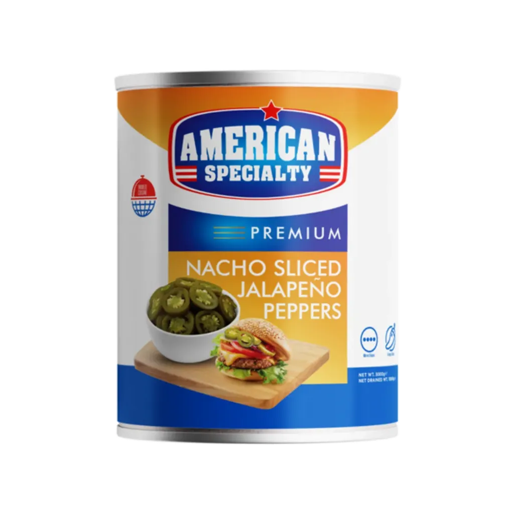 AMERICAN SPECIALTY NACHO SLICED JALAPENO PEPPERS 3KG