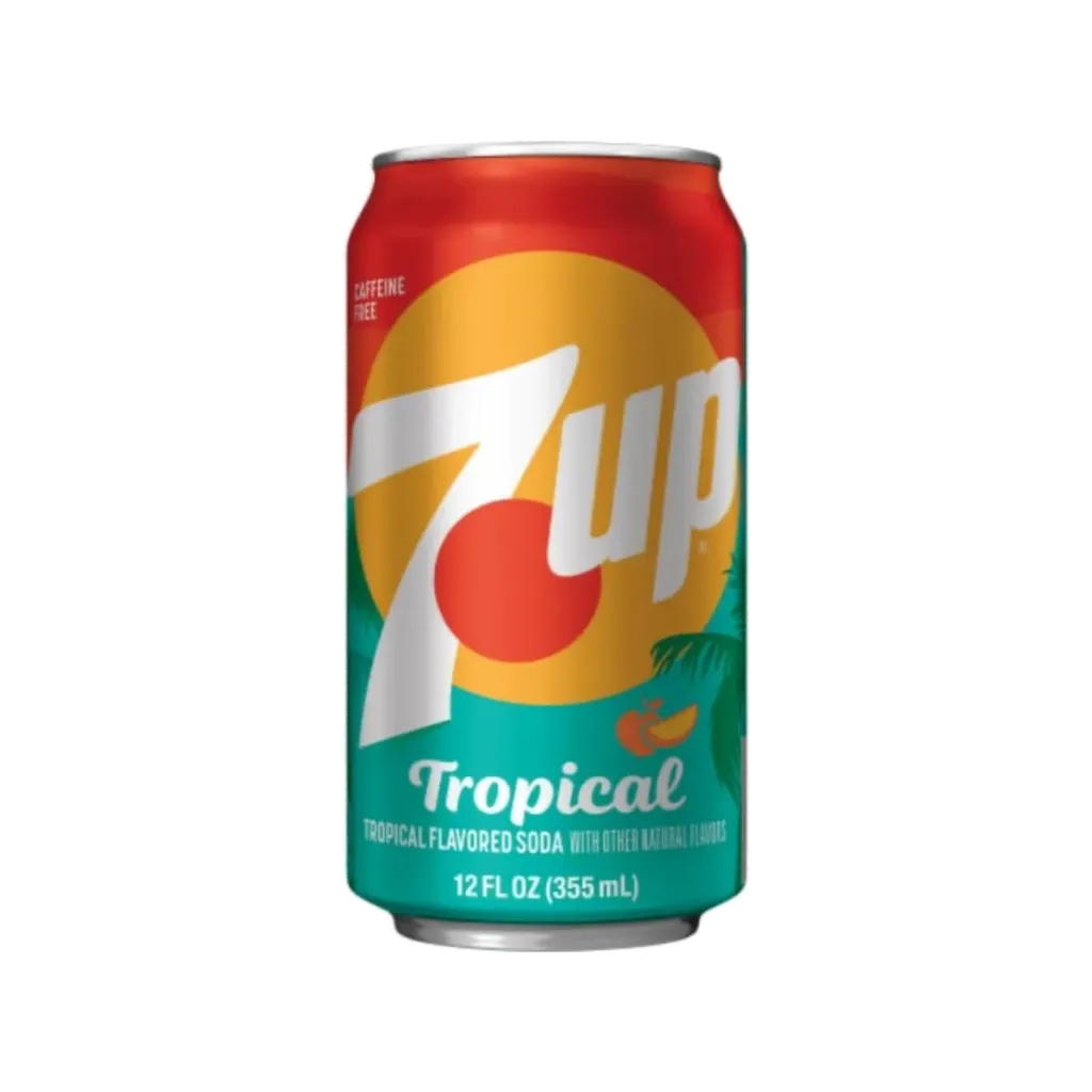7 UP TROPICAL FLAVORED 355ML