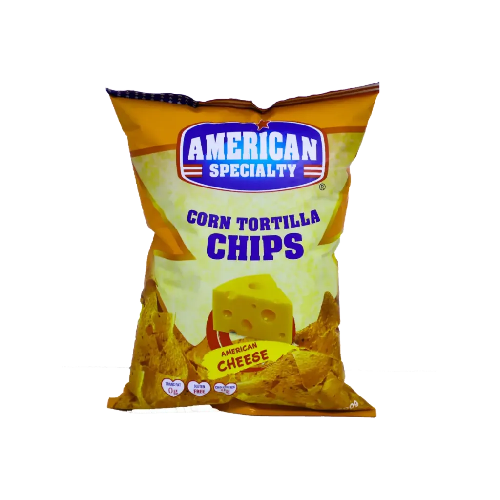 AMERICAN SPECIALTY CHIPS CORN TORTILLA CHEESE NACHOS 200G