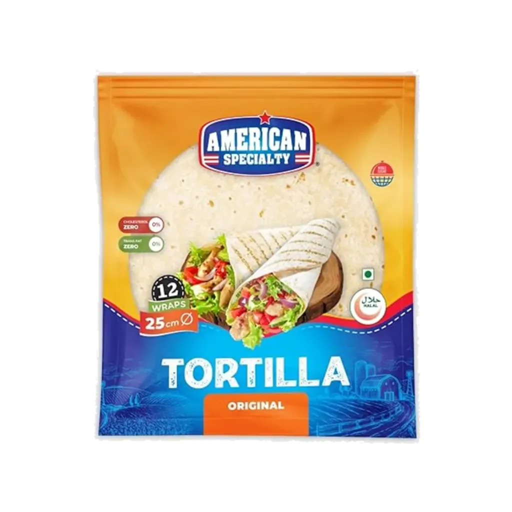 AMERICAN SPECIALTY TORTILLA  WRAP 12PCS 840GX25CM