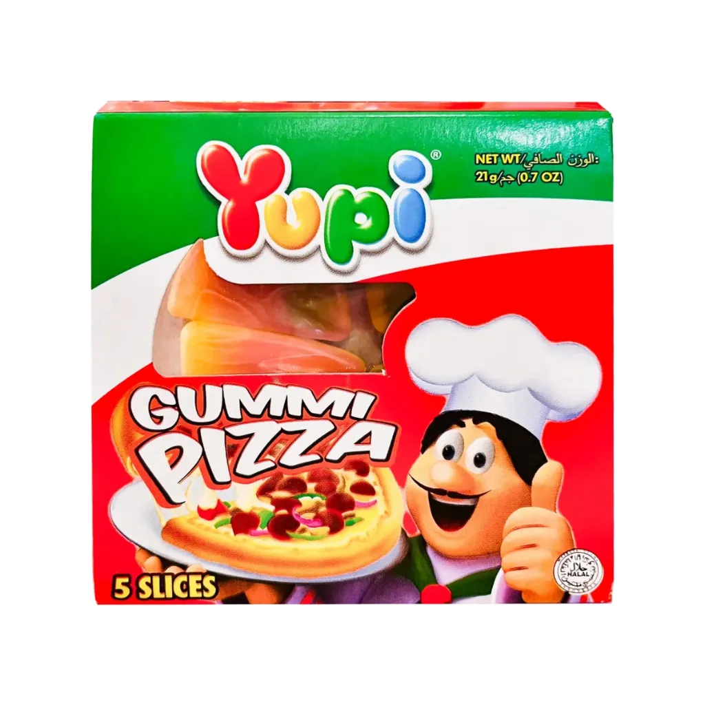 YUPI GUMMI PIZZA 5 SLICES (24X21G)