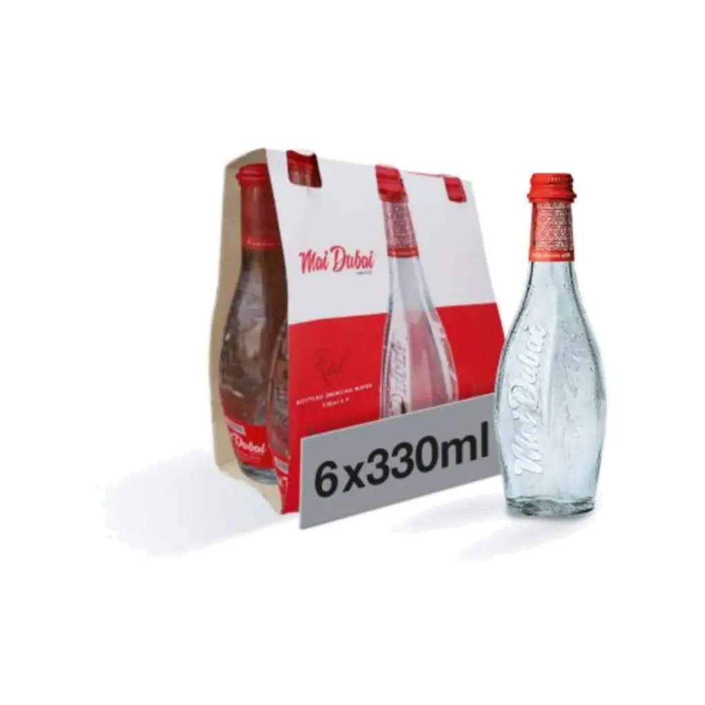 MAI DUBAI STILL BOTTLE WATER GLASS 6X330ML
