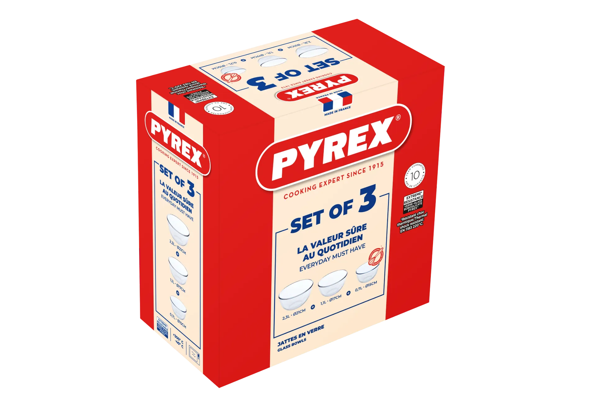 PYREX MIXING BOWL 3PCS SET