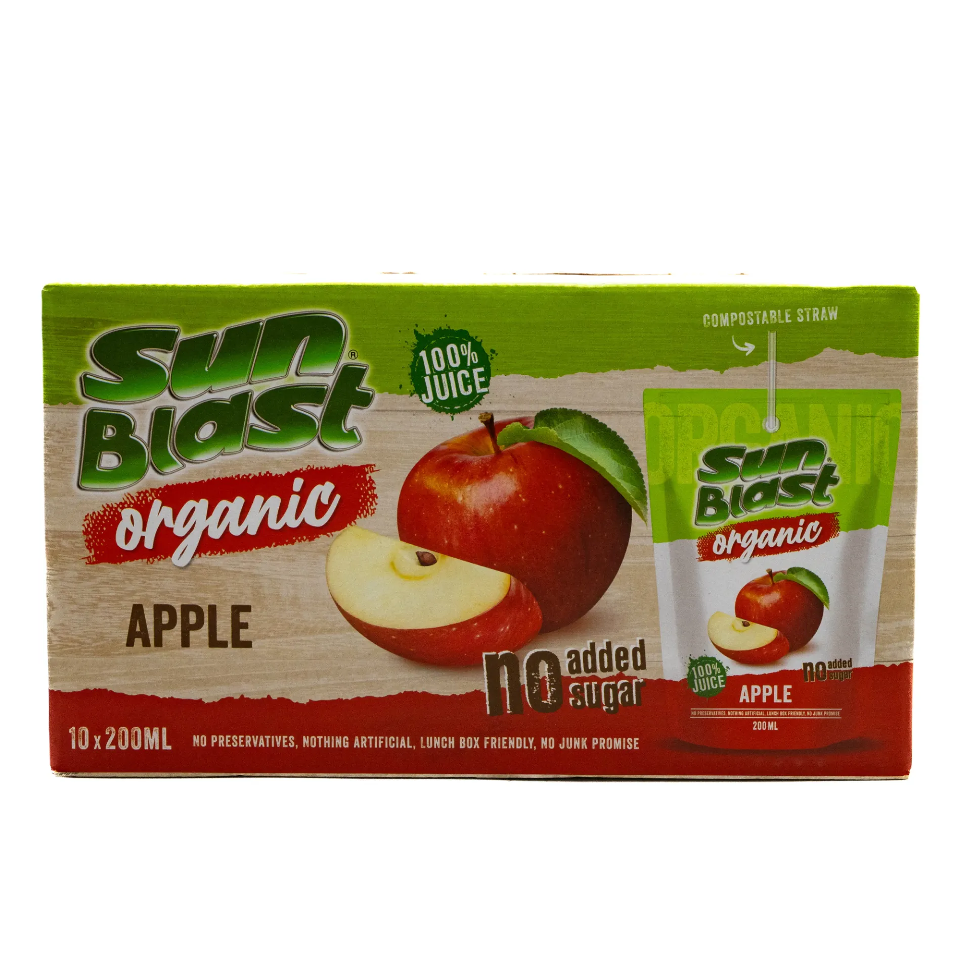 SUN BLAST ORGANIC JUICE DRINK 10X200ML
