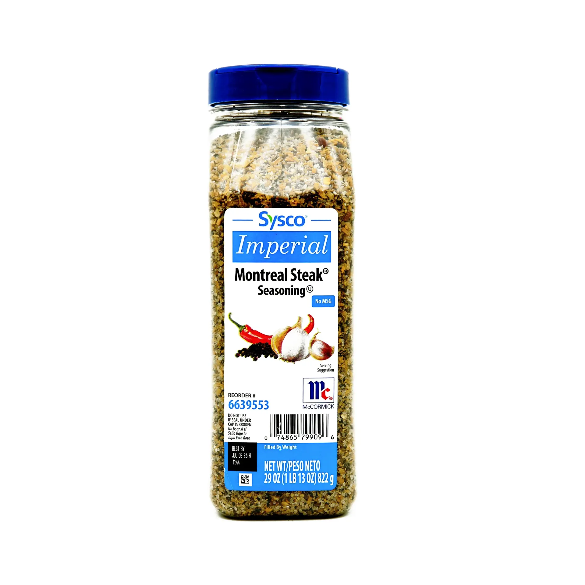 SYSCO MONTREAL STEAK SEASONING 822G