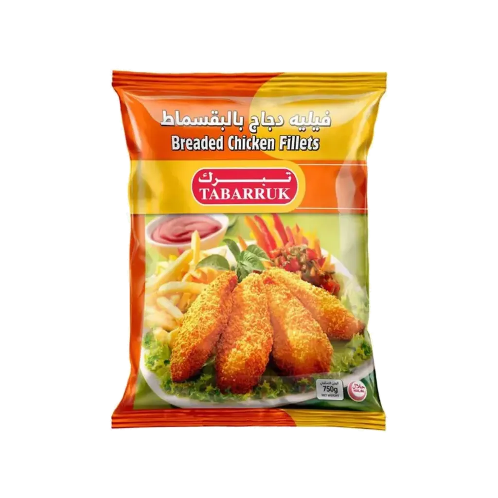 TABARRUK BREADED CHICKEN FILLET 750G