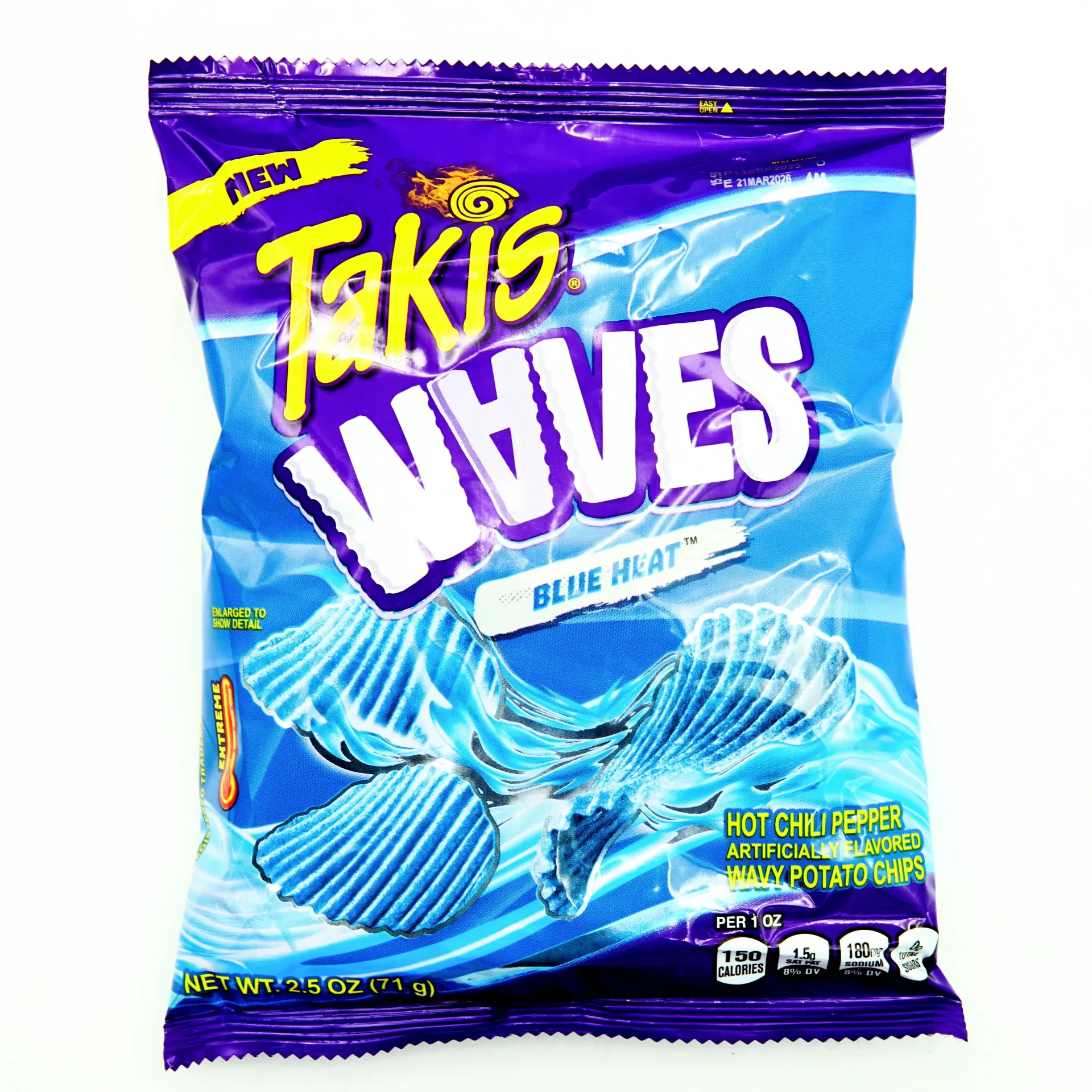 TAKIS WAVES BLUE HEAT 71G