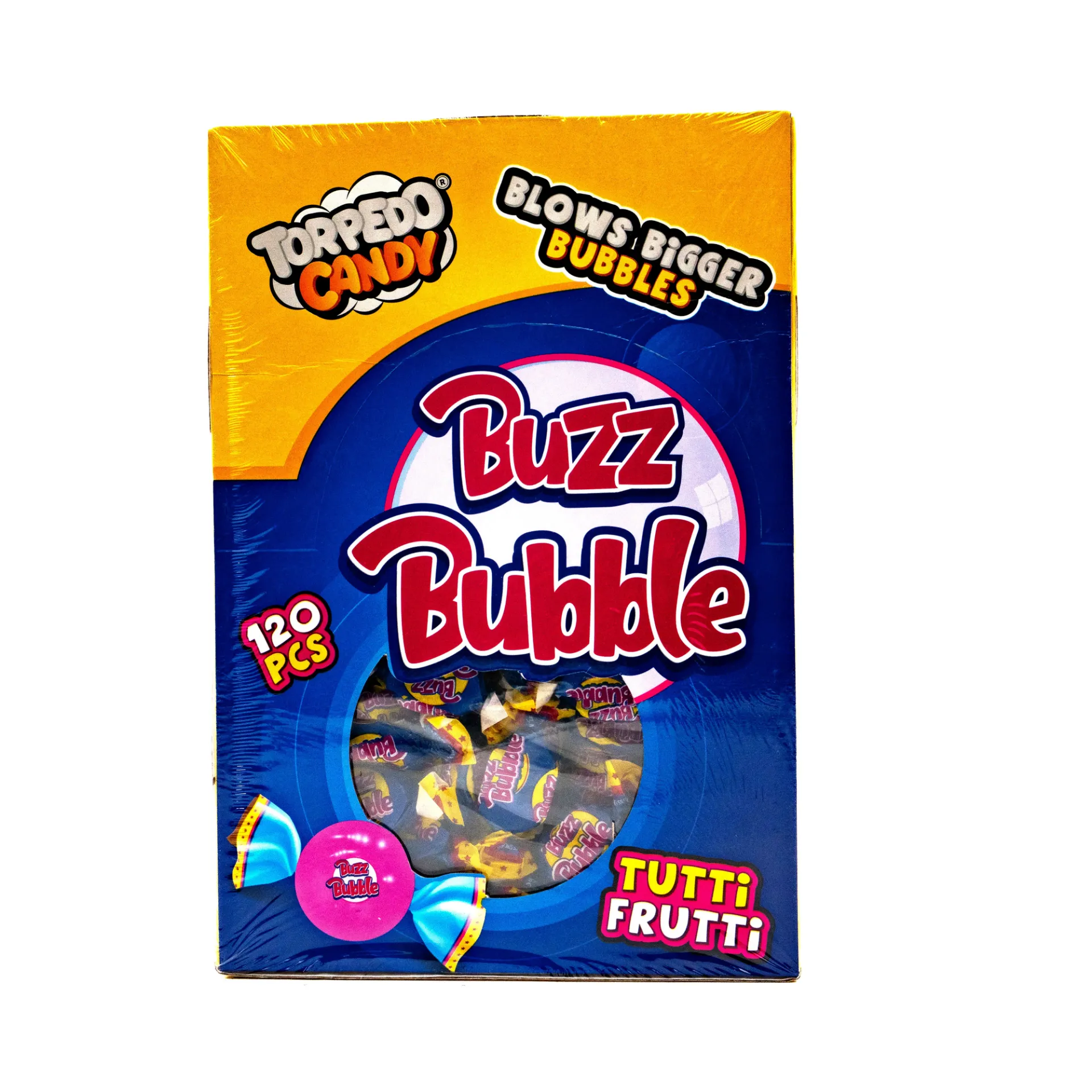 TORPEDO BUZZ BUBBLE GUM 120X5.5G