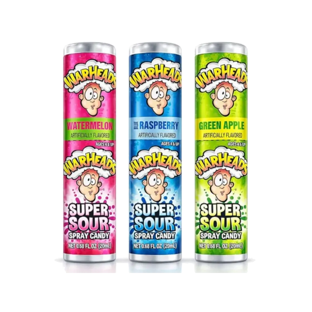 WARHEADS SUPER SOUR SPRAY 0.68OZ (ASSORTED)