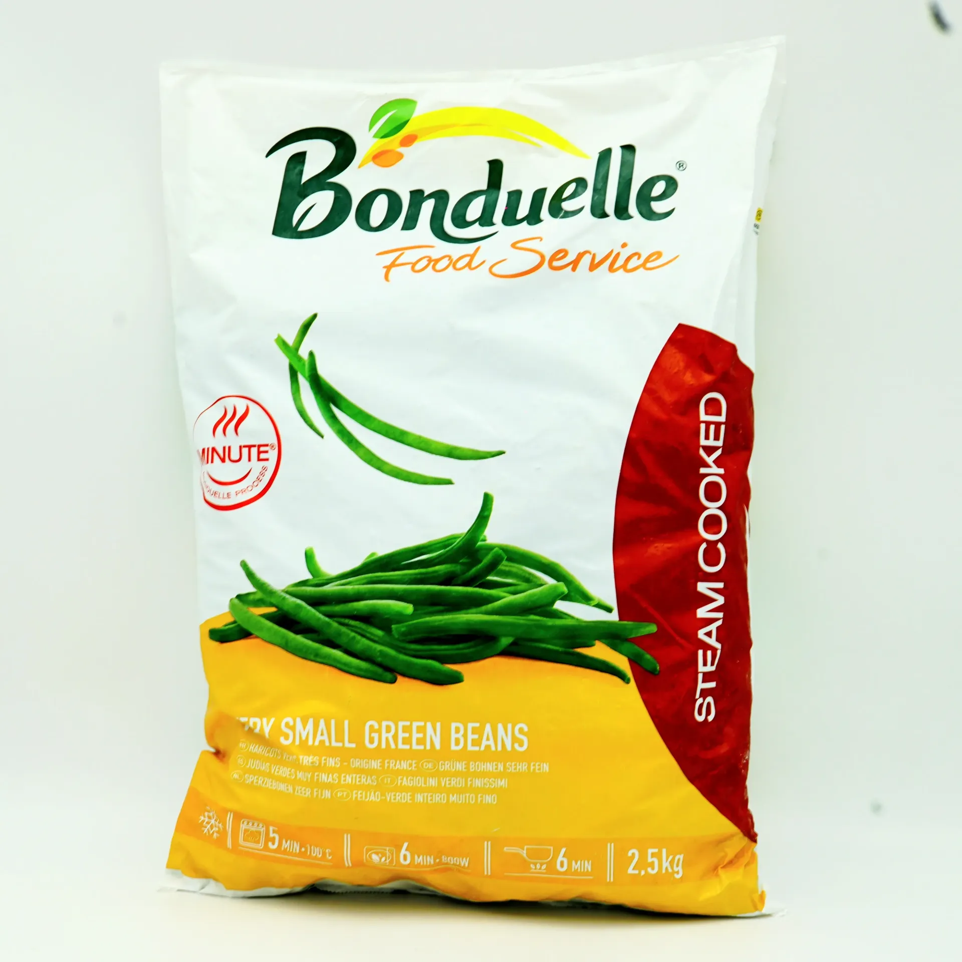 BONDULLE WHOLE GREEN BEANS FINE FROZEN 2.5KG