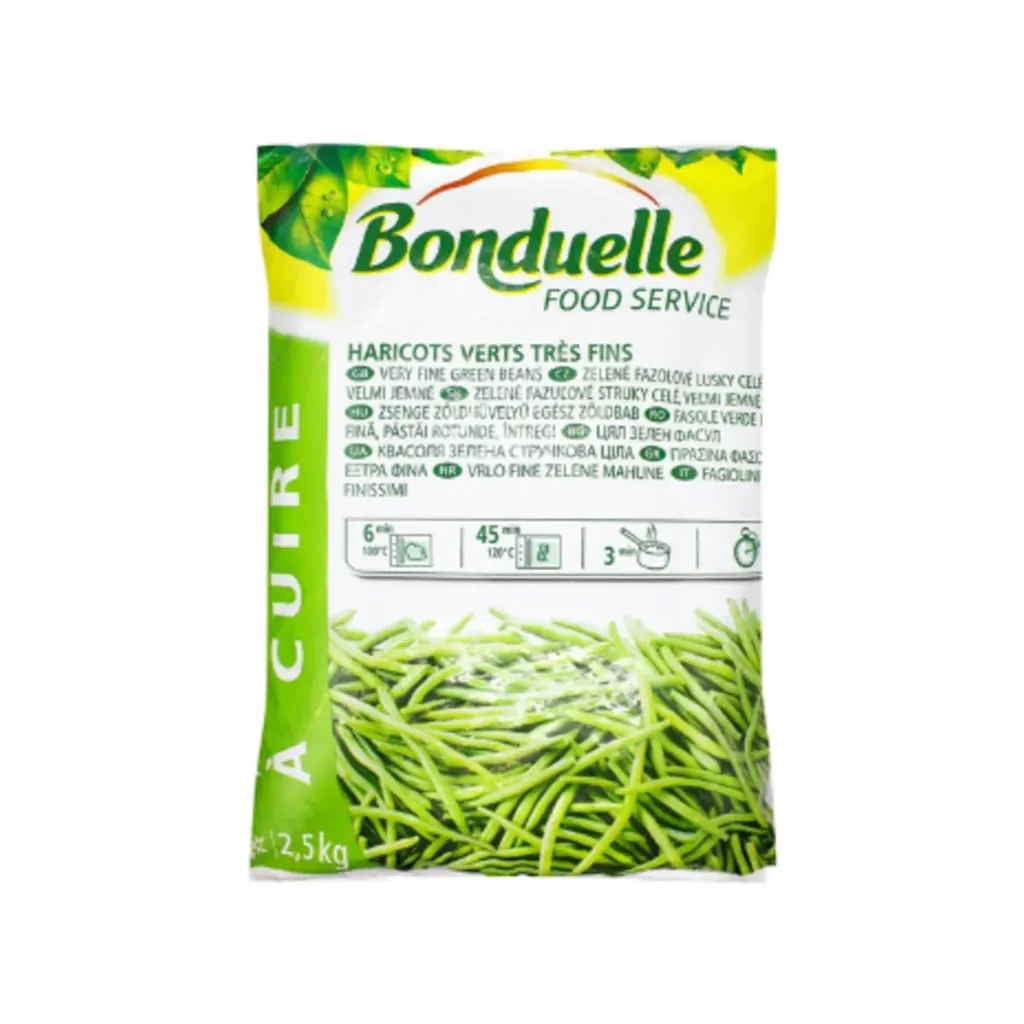 [44329] BONDULLE WHOLE GREEN BEANS FINE FROZEN 2.5KG