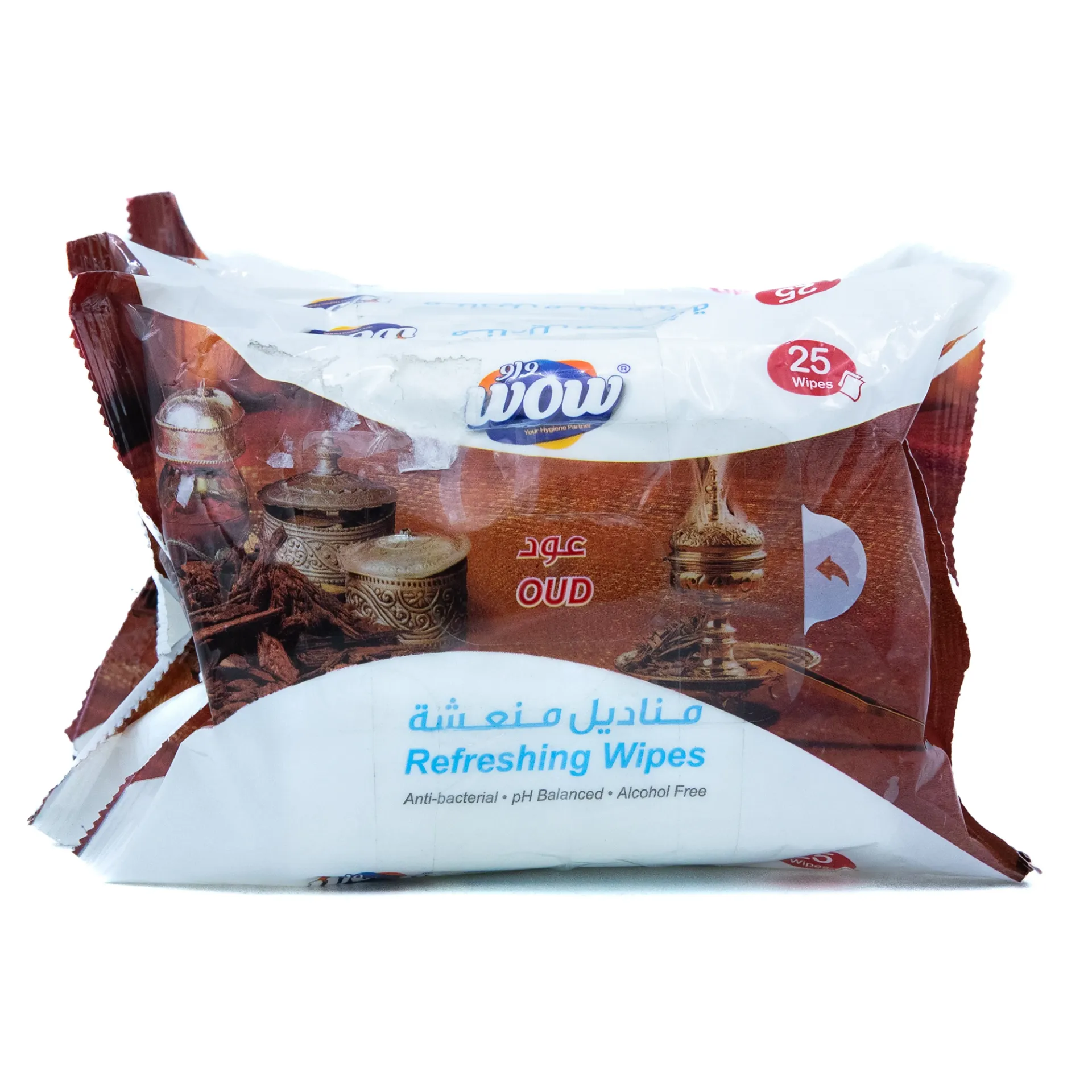 مناديل منعشة عود ٢٥ منديل