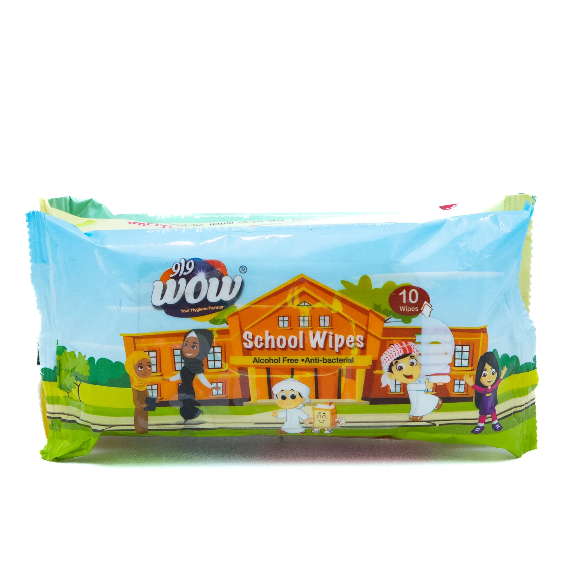 WOW SCHOOL WIPES 3X10'S