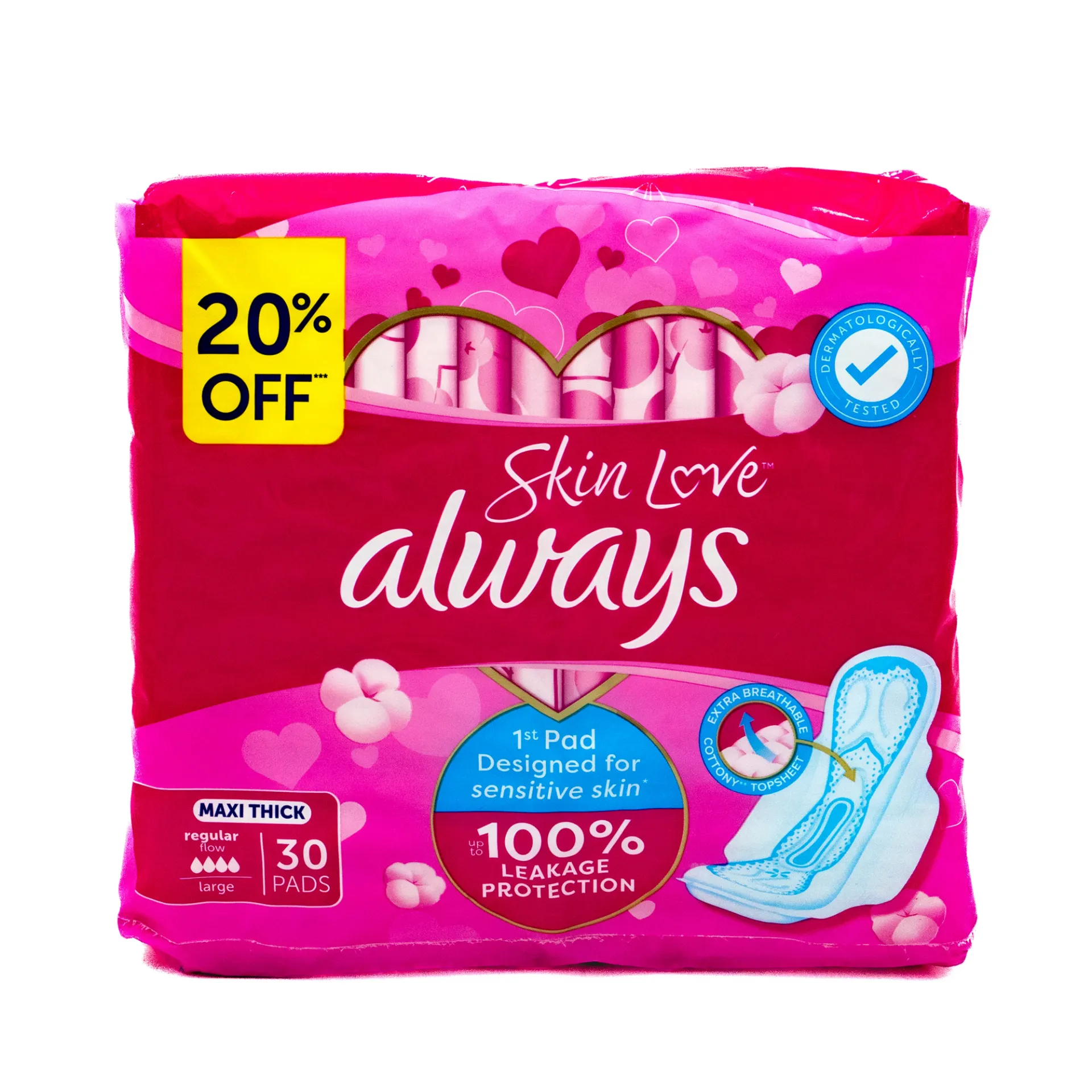 ALWAYS PINK SKIN LOVE 30 PADS
