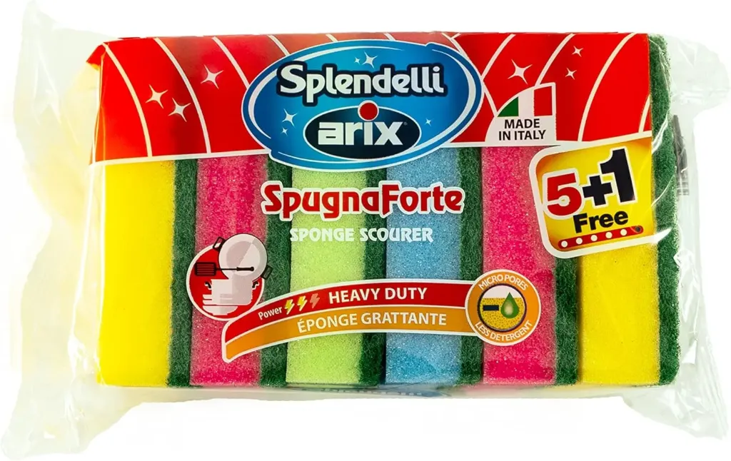 ARIX SPONGE SCOURER 5+1PCS