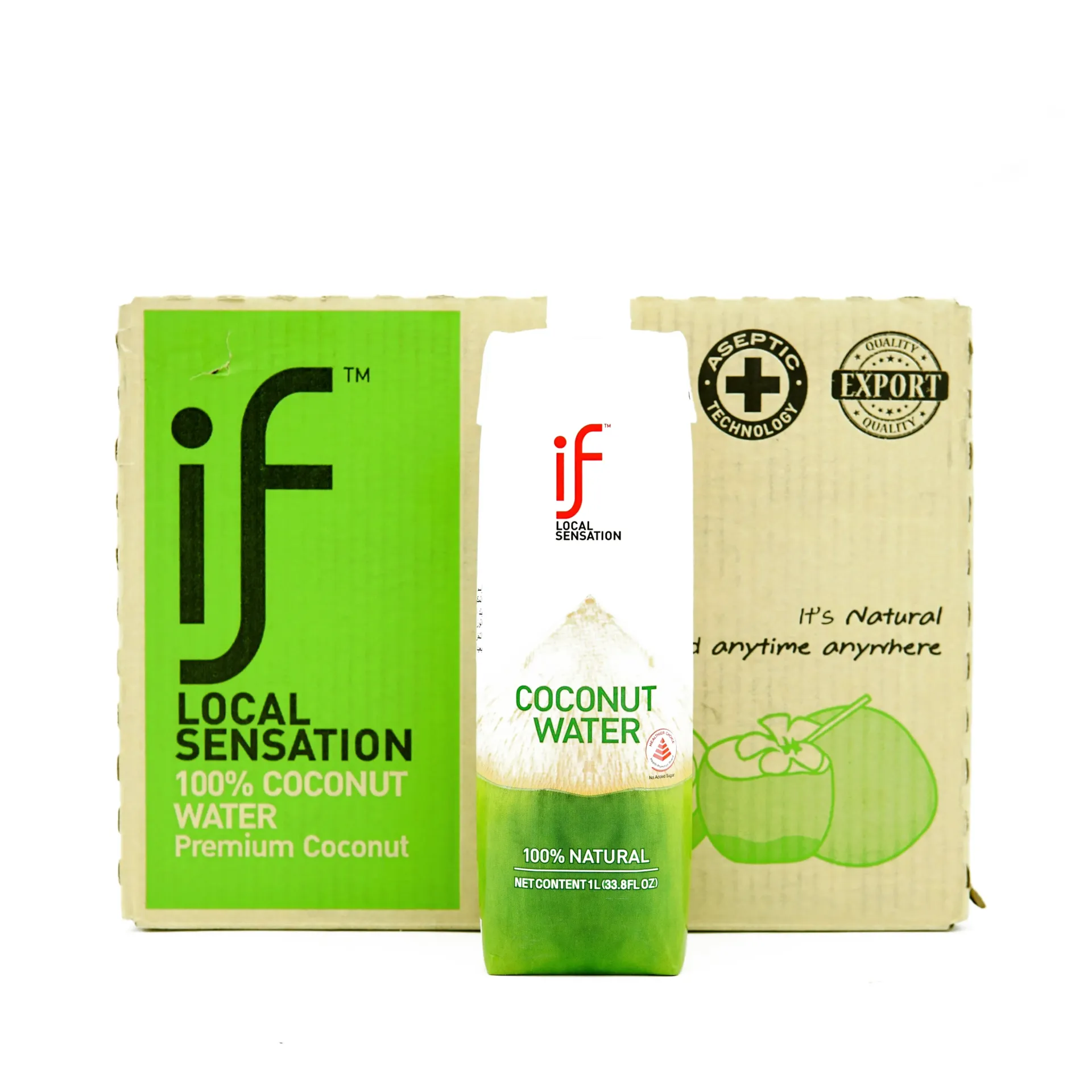 IF LOCAL SENSATION COCONUT WATER 12X1L