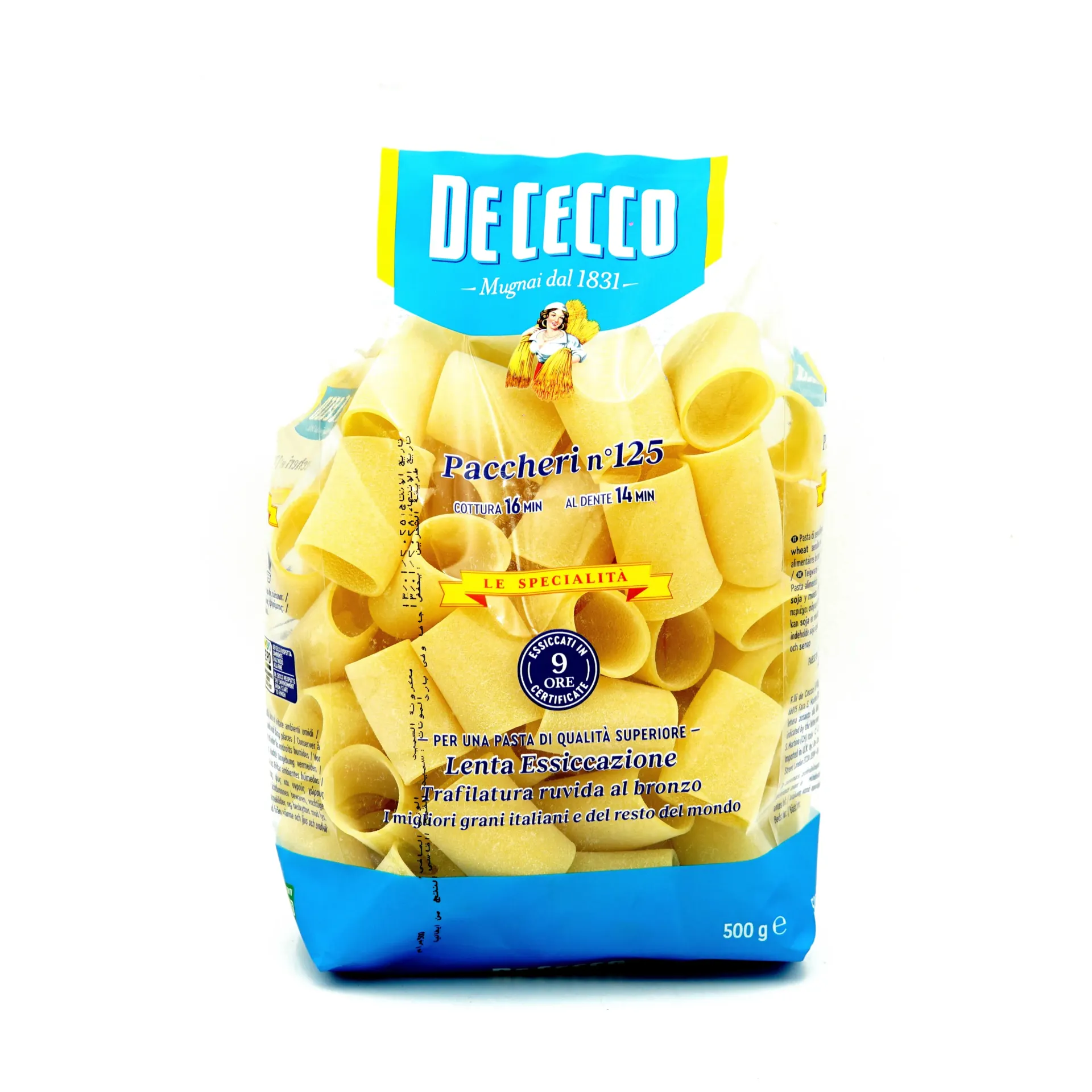 DE CECCO PASTA PACCHERI #125 500G