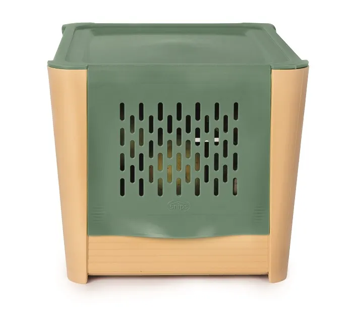 Snips- Potato&Vegetable Keeper-3KG- Brown+Green Lid