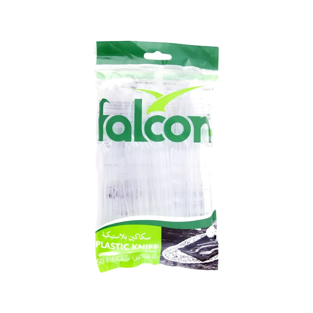 FALCON PLASTIC CLEAR KNIFE 5X50PC