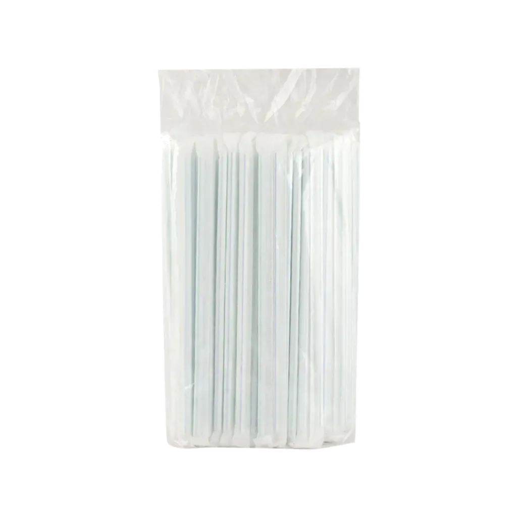 FALCON STRAW WHITE 200PCS-100622