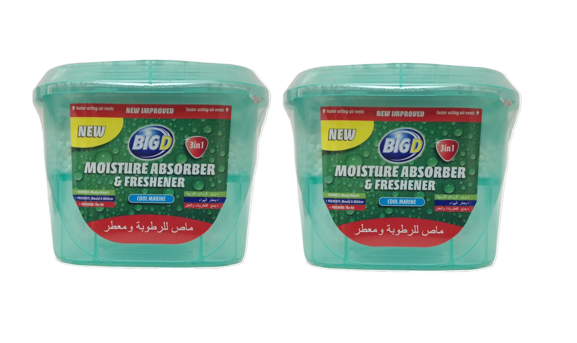 BIG D MOISTURE ABSORBER COOL MARINE 2PCS
