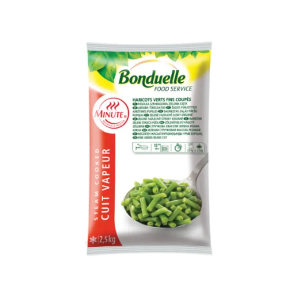 [44328] BONDUELLE GREEN BEANS CUT FROZEN 2.5KG