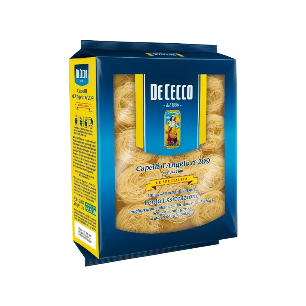 DE CECCO PASTA CAPELLI D ANGELO #209 8X500G