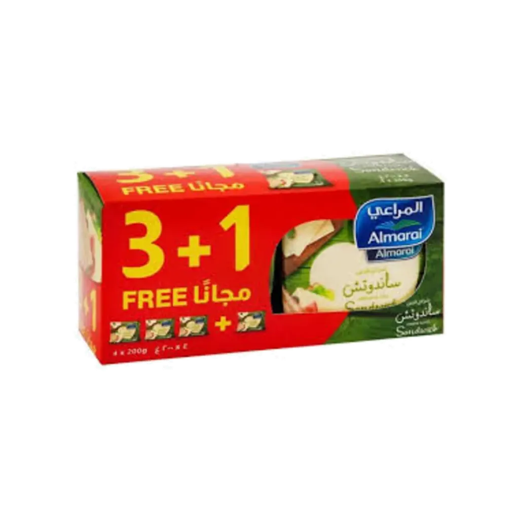 ALMARAI SANDWICH CHEESE SLICES 4X200G