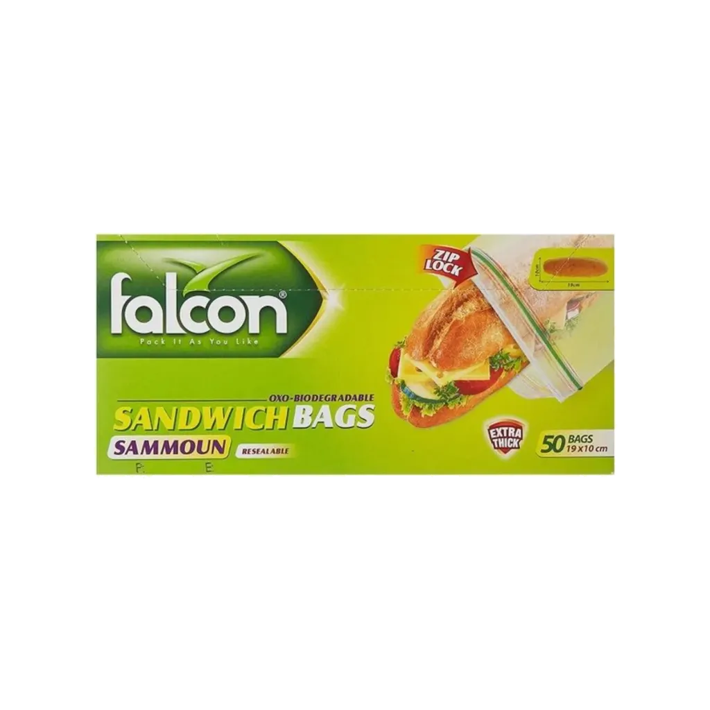 FALCON SAMOON SANDWICH BAG 19X10 50BAGS