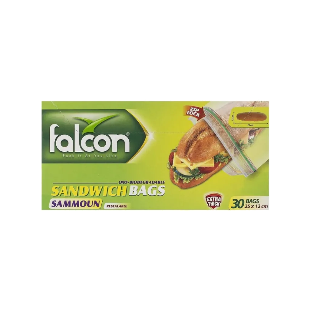 FALCON SANDWICH BAGS 25X12CM 30S