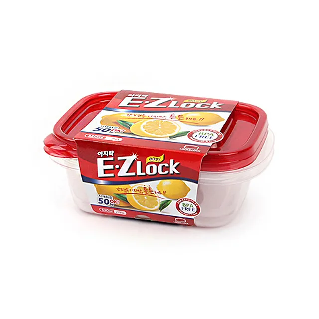 L&L EZ LOCK RECTANGLE CONTAINER 520ML 2PCS SET