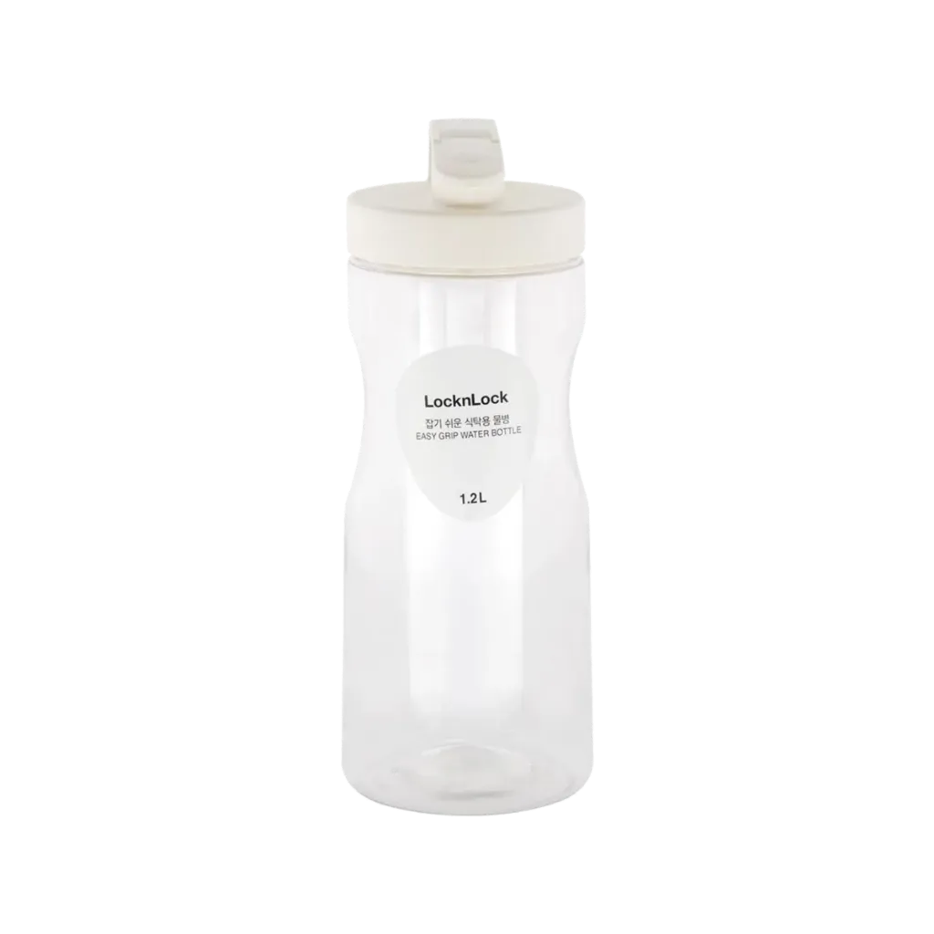 L&L EASYGRIP WATER BOTTLE WHITE 1.2L