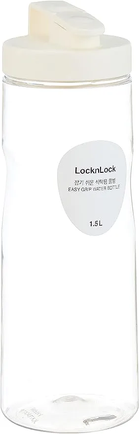 L&L EASY GRIP WATER BOTTLE WHITE 1.5L
