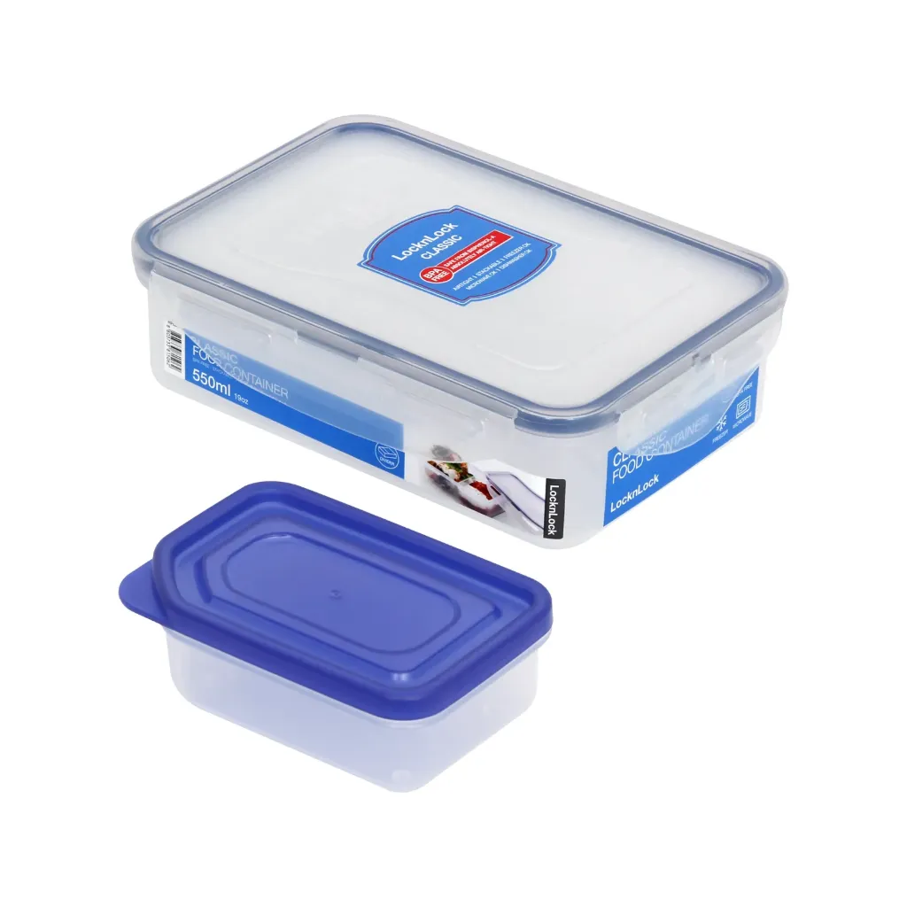 [LNL-0053 HPL 815L-N] L&L RECTANGLE FOOD CONTAINER W/ SAUCE TRAY 550ML