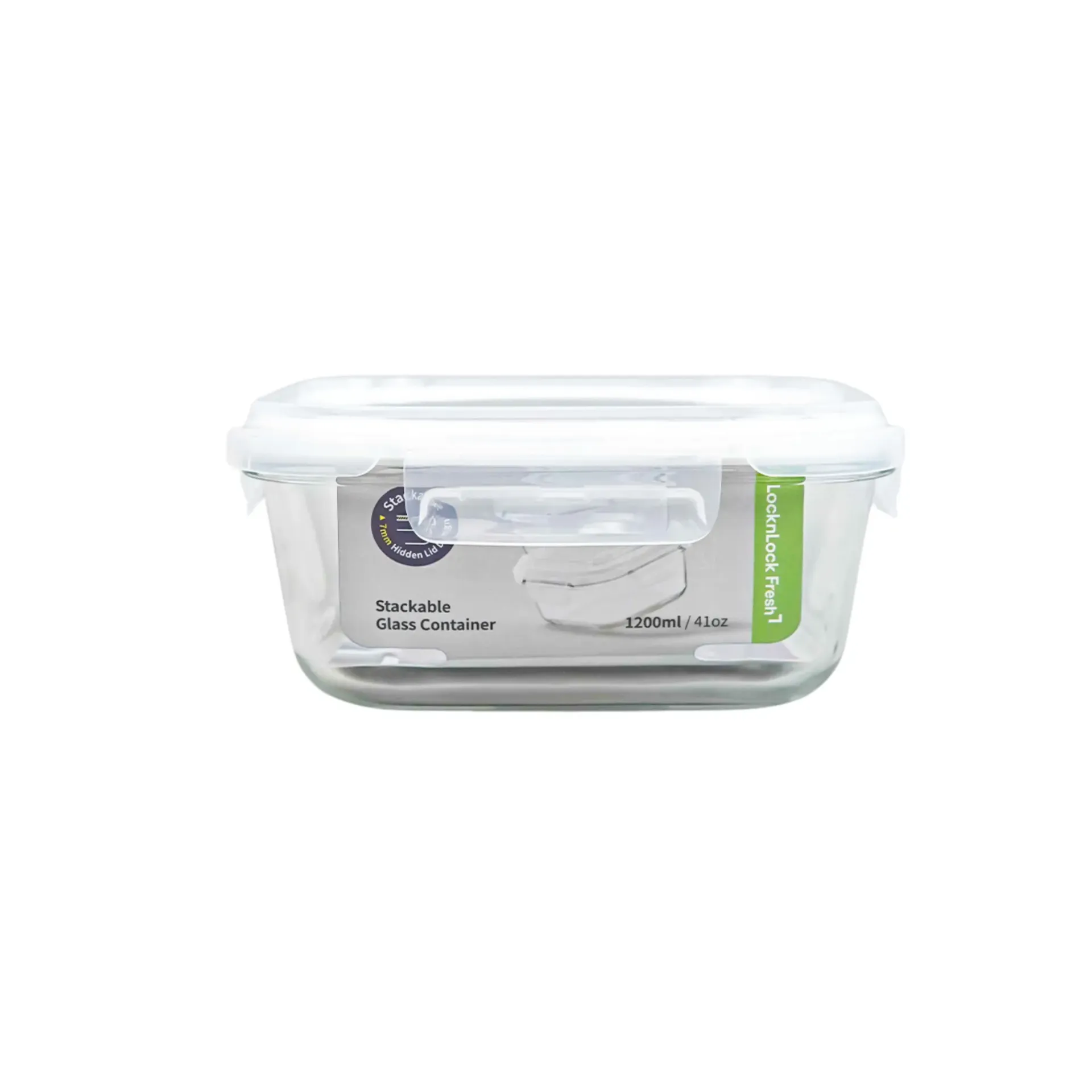 L&L SQUARE TEMPERED GLASS 1200ML