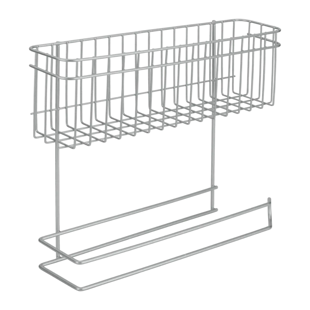 METALTEX KITCHEN PAPER HOLDER W/ BASKET