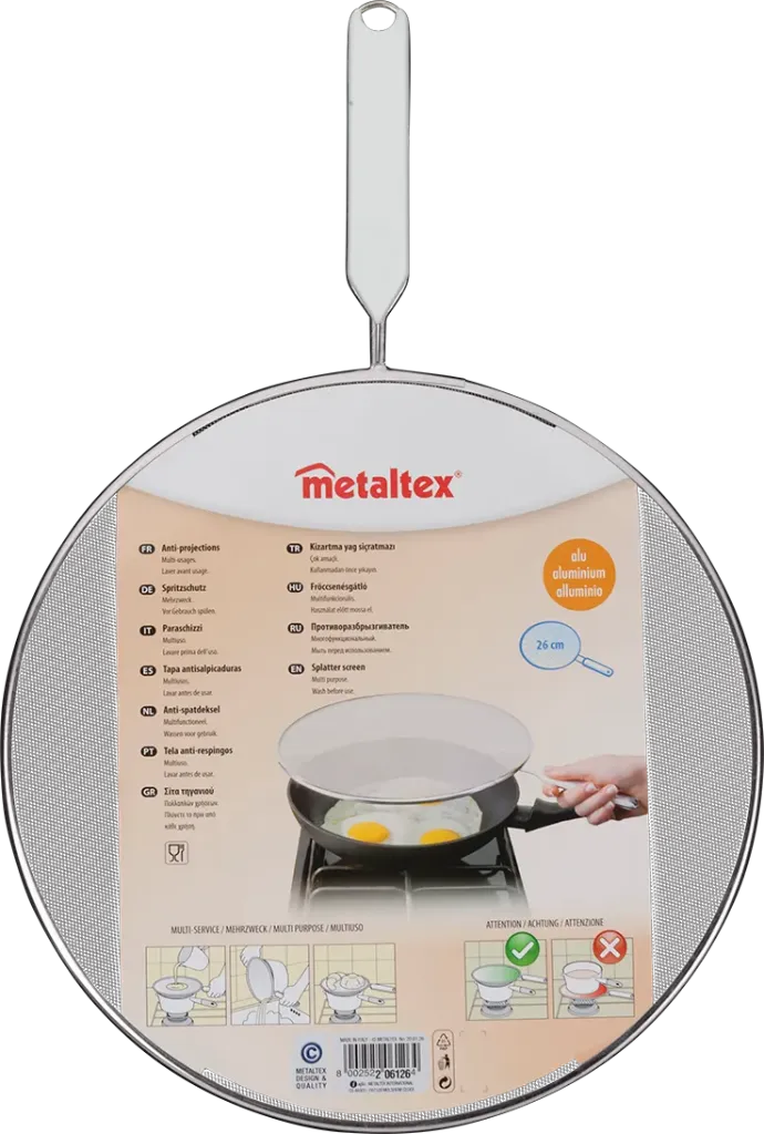 [206126-N] METALTEX SPLATTER ALUMINUM 26CM