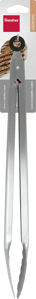 [250976-N] METALTEX STAINLESS STEEL MP TONGS 35CM
