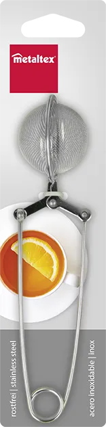 مصفاة شاي من الفولاذ المقاوم للصدأ 45 × 150 مم