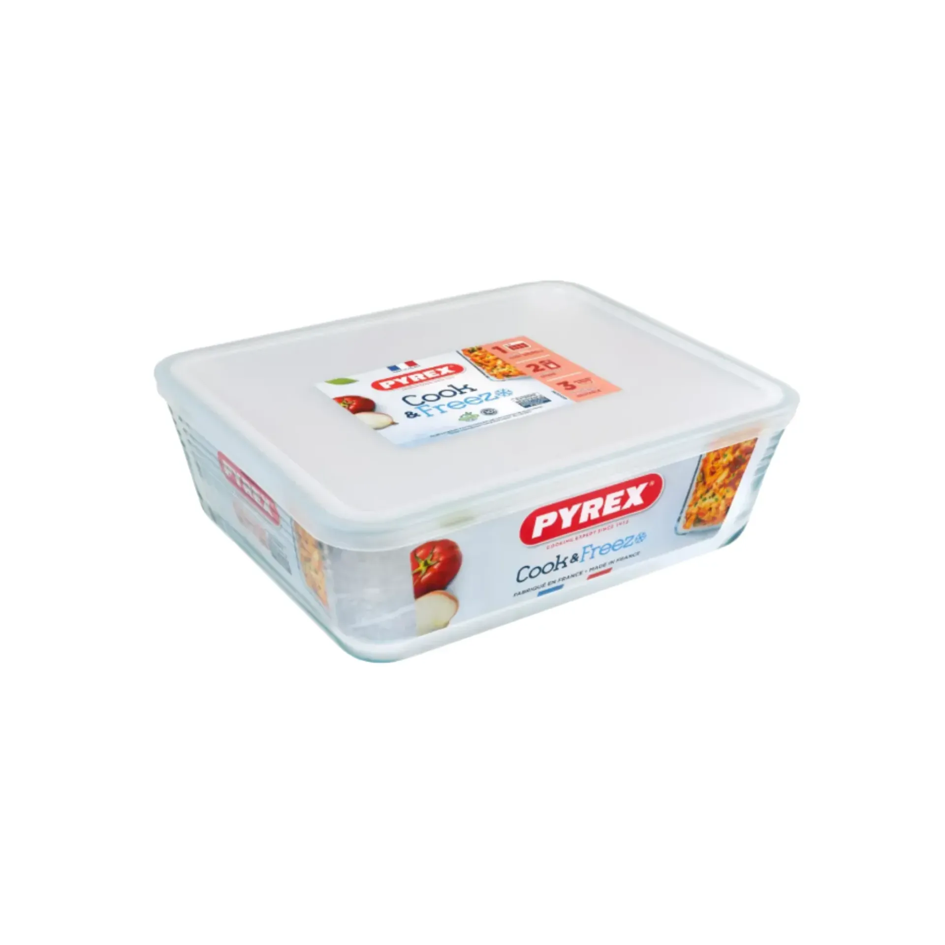 PYREX COOK & FREEZE STORAGE DISH RECTANGLE 4L