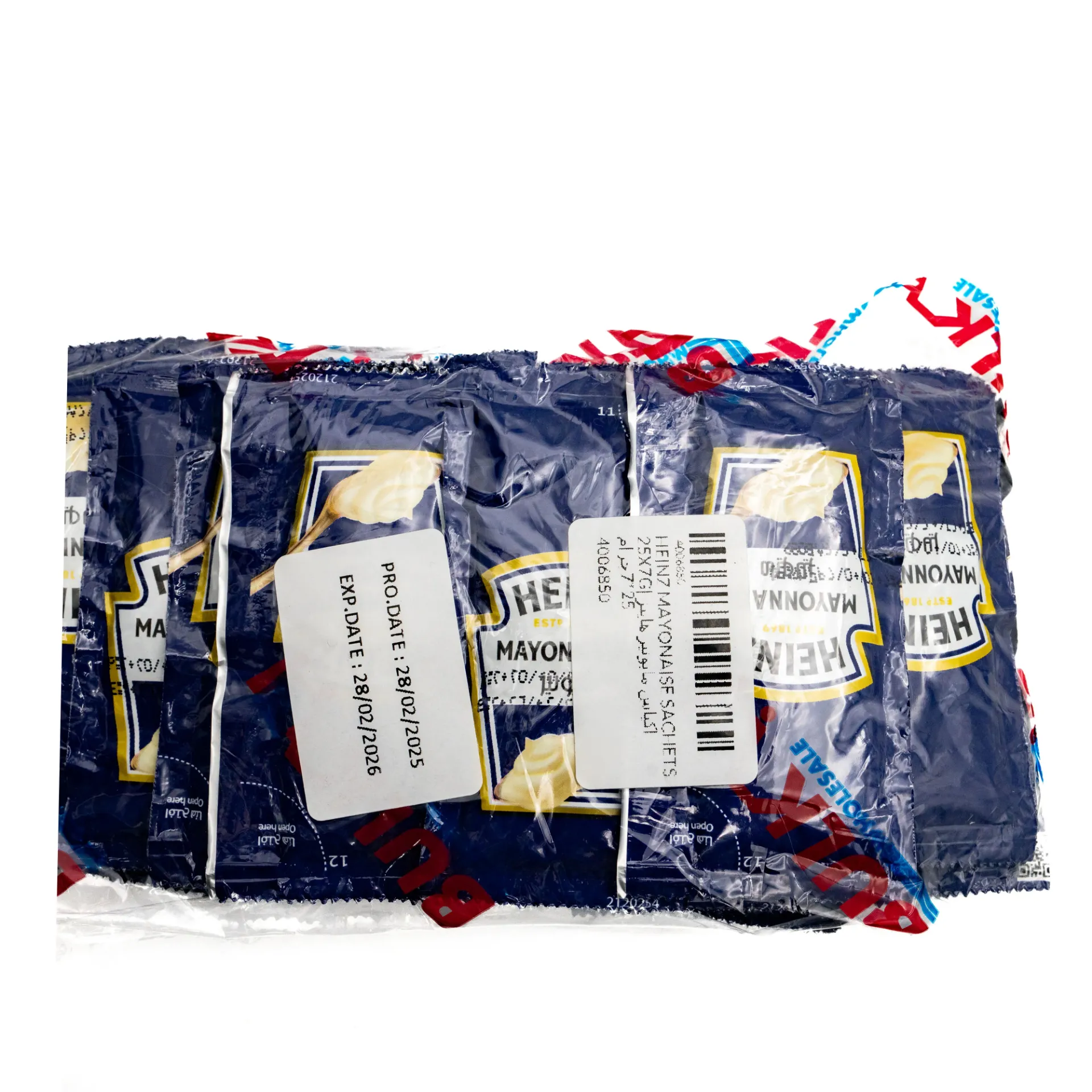 HEINZ MAYONAISE SACHETS 25X7G