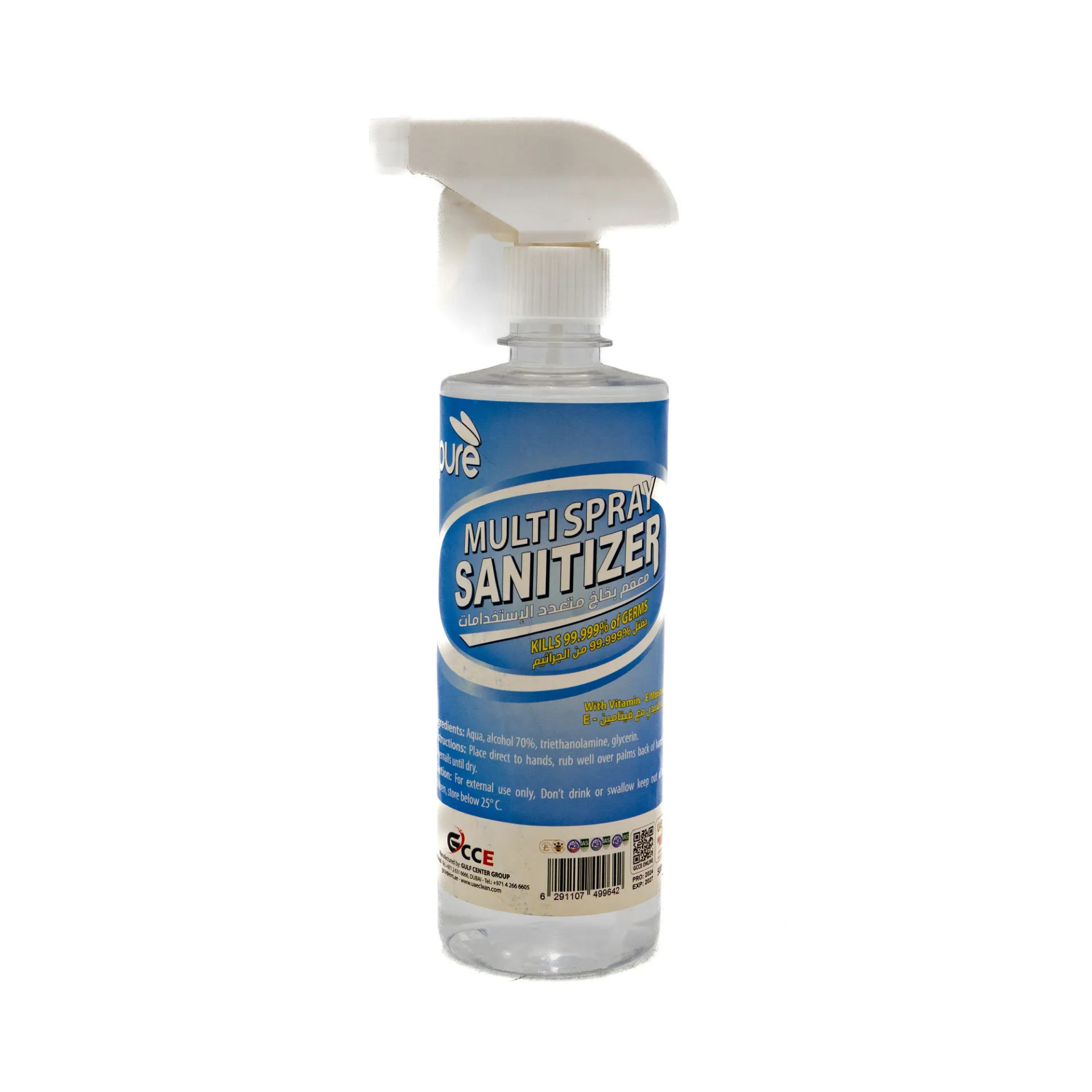 GCCE PURE HAND SPRAY SANITIZER 500ML