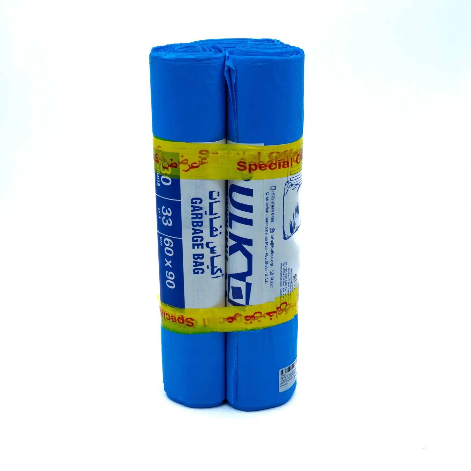 GCCE GARBAGE BAG ROLL 3X1KG 60X90CM 30GL