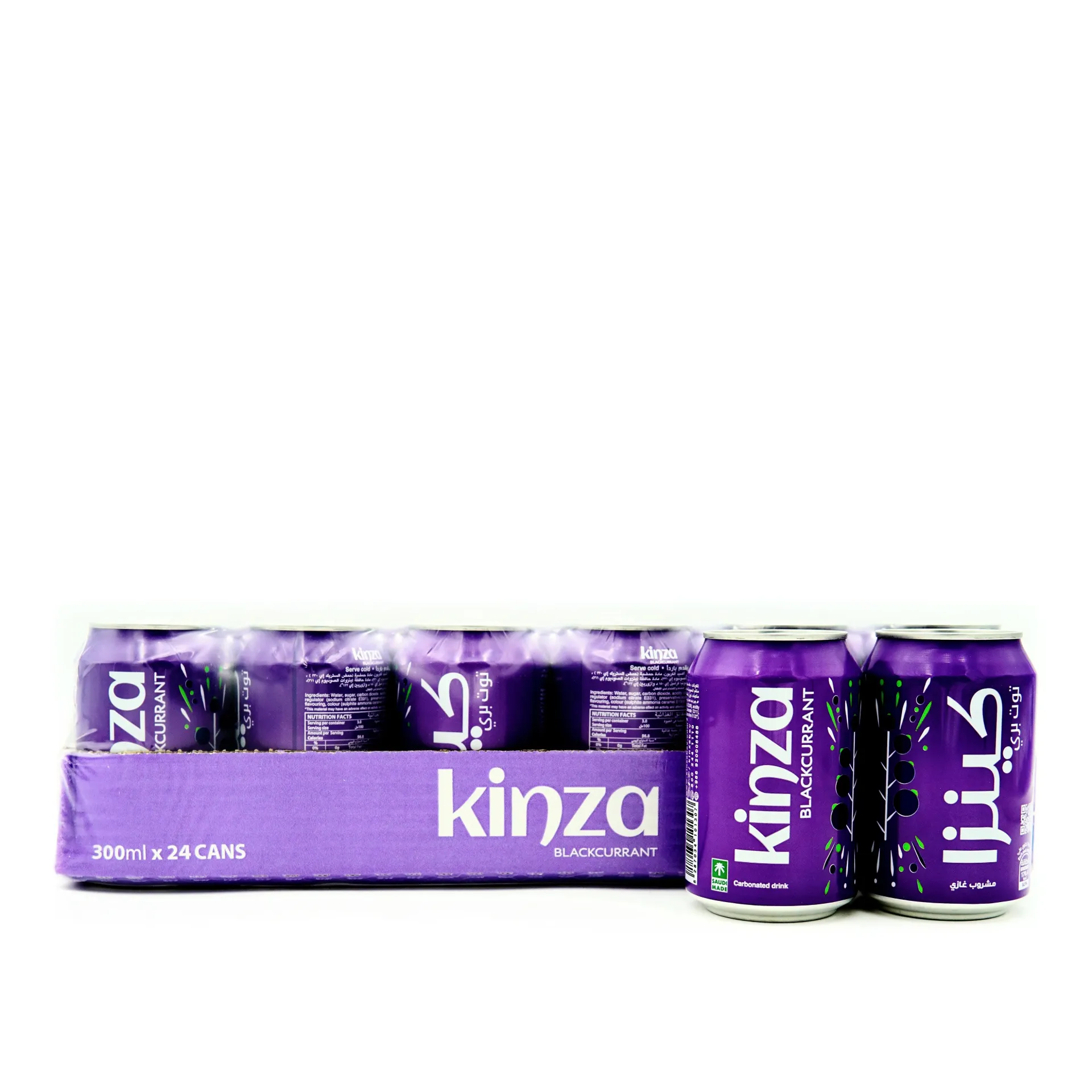 KINZA CARBONATED 24X300ML | كينزا غازية 24 × 300 مل