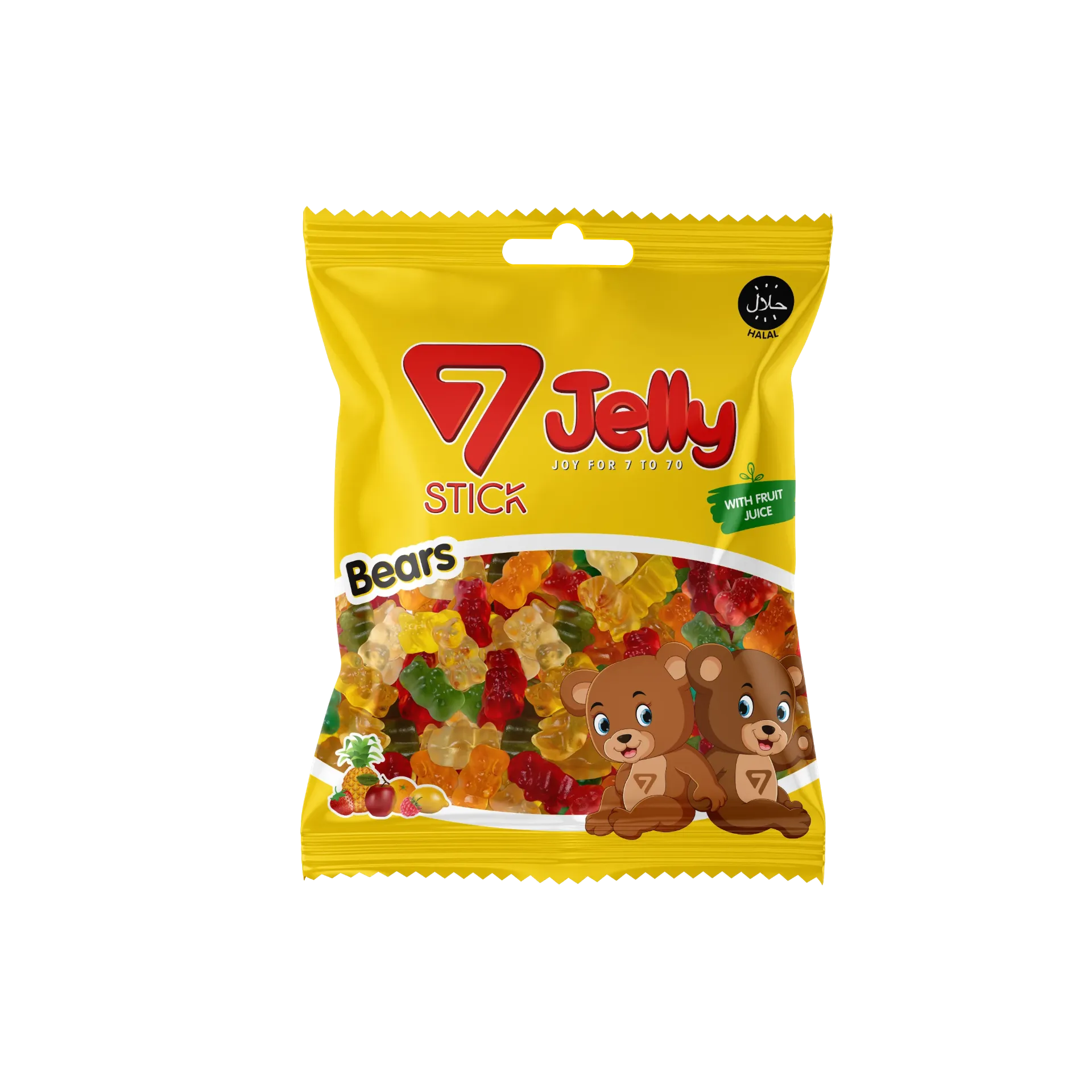 7 STICK JELLY GUMMY BEARS (500GM)